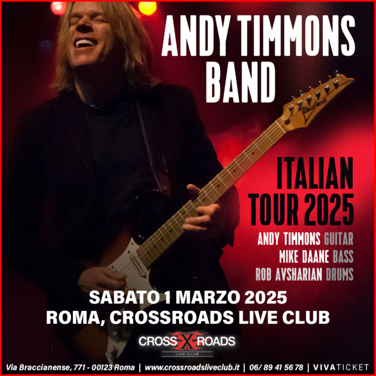 Andy Timmons Band Italian Tour 2025